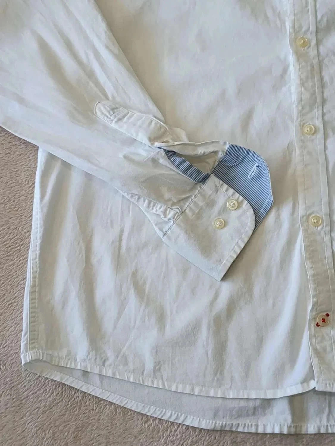 Witte Tommy Hilfiger-shirt met geborduurd logo maat S – photo 5